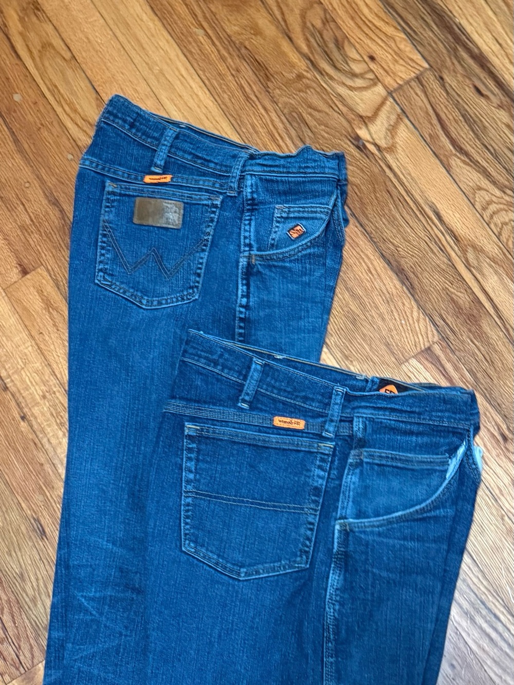 Wrangler FR Men’s 33X30/34X30 Flame Resistant Advanced Comfort Work Blue Jeans